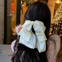 Women's Sweet Simple Style Bow Knot Cloth Hair Clip Hair Claws sku image 6