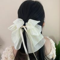 Women's Sweet Simple Style Bow Knot Cloth Hair Clip Hair Claws sku image 3
