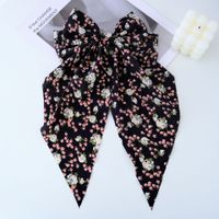 Women's Sweet Pastoral Bow Knot Cloth Floral Hair Claws sku image 1