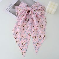 Women's Sweet Pastoral Bow Knot Cloth Floral Hair Claws sku image 3