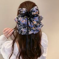 Women's Japanese Style Sweet Bow Knot Cloth Floral Hair Claws main image 3