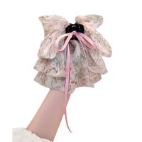 Women's Japanese Style Sweet Bow Knot Cloth Floral Hair Claws main image 4