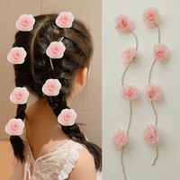 Girl'S Cute Sweet Flower Bow Knot Gauze Hair Clip main image 4