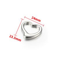 1 Pièce Trou 1~1.9mm Acier Inoxydable Couleur Unie Perles sku image 7