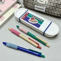 1 Set Color Block Class Learning Daily PVC Cute Gel Pen sku image 2