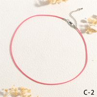 Preppy Style Simple Style Solid Color Cord Handmade 18K Gold Plated Women's Choker sku image 5