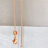 1 Piece 450mm*1.1mm Copper Solid Color Chain main image 4