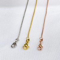 1 Piece 450mm*1.1mm Copper Solid Color Chain main image 1
