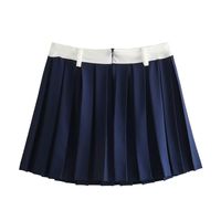 Summer Streetwear Solid Color Polyester Above Knee Skirts main image 4