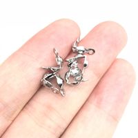 100 PCS/Package 4 * 8mm Hole 1~1.9mm Stainless Steel Solid Color Jewelry Buckle sku image 1