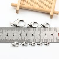 10 PCS/Package Stainless Steel Solid Color Polished Lobster Clasp main image 5