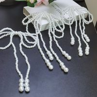 1 Piece Imitation Pearl Bow Knot Polished Accessory Material main image 2