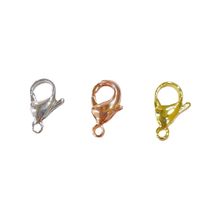 10 PCS/Package 10 * 7mm 12 * 7mm 15 * 10mm Stainless Steel Solid Color Lobster Clasp main image 4