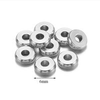 100 PCS/Package 304 Stainless Steel Solid Color Polished Spacer Bars main image 3