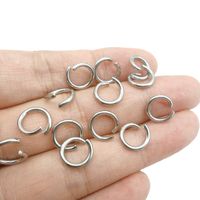 200 Pieces Per Pack 0.5*2.5 0.5 * 3mm 0.6 * 3mm Stainless Steel Round Polished Broken Ring main image 3