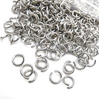 200 Pieces Per Pack 0.5*2.5 0.5 * 3mm 0.6 * 3mm Stainless Steel Round Polished Broken Ring main image 2