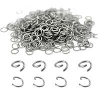 200 Pieces Per Pack 0.5*2.5 0.5 * 3mm 0.6 * 3mm Stainless Steel Round Polished Broken Ring sku image 1