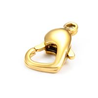 10 PCS/Package Stainless Steel Heart Shape Lobster Clasp sku image 2