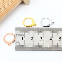 20 PCS/Package Stainless Steel Solid Color Polished Earring Findings main image 3