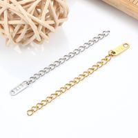 10 PCS/Package Stainless Steel Solid Color Extension Chain main image 5