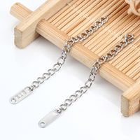 10 PCS/Package Stainless Steel Solid Color Extension Chain main image 4