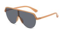 Casual Color Block Pc Toad Glasses Full Frame Women's Sunglasses sku image 2