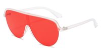 Casual Color Block Pc Toad Glasses Full Frame Women's Sunglasses sku image 5