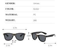 IG Style Color Block Ac Toad Glasses Full Frame Women's Sunglasses main image 2