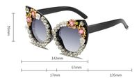 Elegant Cute Flower Pc Cat Eye Full Frame Women's Sunglasses main image 2