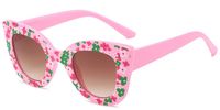 Cute Ditsy Floral Pc Square Full Frame Kids Sunglasses sku image 1