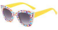 Lindo Floral Ditsy Ordenador Personal Cuadrado Fotograma Completo Gafas De Sol Para Niños sku image 3