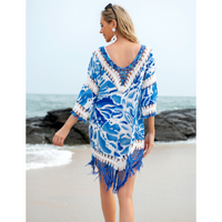 Women's Color Block Beach Simple Style Cover Ups main image 7