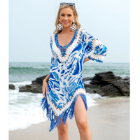 Women's Color Block Beach Simple Style Cover Ups main image 5