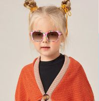 Cute Sweet Ditsy Floral Pc Square Full Frame Kids Sunglasses main image 1