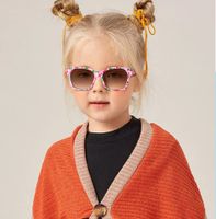 Mignon Sucré Petites Fleurs Pc Carré Plein Cadre Enfants Lunettes De Soleil main image 1