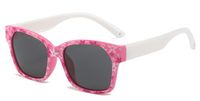 Cute Sweet Ditsy Floral Pc Square Full Frame Kids Sunglasses sku image 3