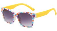Cute Sweet Ditsy Floral Pc Square Full Frame Kids Sunglasses sku image 5