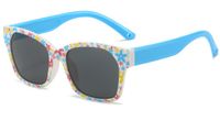 Cute Sweet Ditsy Floral Pc Square Full Frame Kids Sunglasses sku image 6