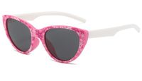 Sucré Petites Fleurs Pc Oeil De Chat Plein Cadre Enfants Lunettes De Soleil sku image 3