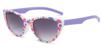Sweet Ditsy Floral Pc Cat Eye Full Frame Kids Sunglasses sku image 4