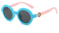 Cute Sweet Geometric Pc Round Frame Full Frame Kids Sunglasses sku image 1