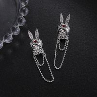 1 Pair IG Style Cute Rabbit Tassel Plating Chain Copper Ear Studs main image 1