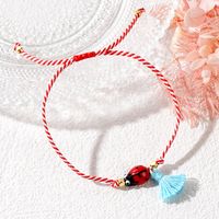 Simple Style Insect Cotton Glass Copper Plating Braid Unisex Drawstring Bracelets main image 4