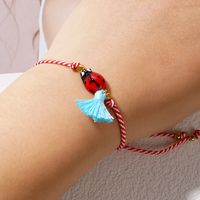 Simple Style Insect Cotton Glass Copper Plating Braid Unisex Drawstring Bracelets main image 3