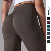 Modern Style Simple Style Solid Color Nylon Cotton Blend Active Bottoms Leggings main image 6
