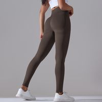 Modern Style Simple Style Solid Color Nylon Cotton Blend Active Bottoms Leggings main image 3
