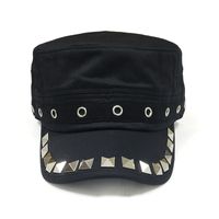 Unisex Punk Streetwear Skull Curved Eaves Floppy Hat sku image 10