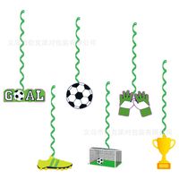 Birthday Letter Football Paper Party Flag Tableware sku image 2
