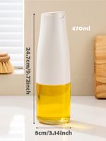 Classic Style Color Block PP Glass Silica Gel Lecythus Seasoning Bottle 1 Piece main image 8