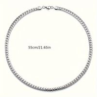 Hip-Hop Solid Color 201 Stainless Steel Unisex Choker main image 2